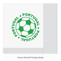 192 Pack Bulk Portugal Soccer Luncheon Napkins 2-Ply