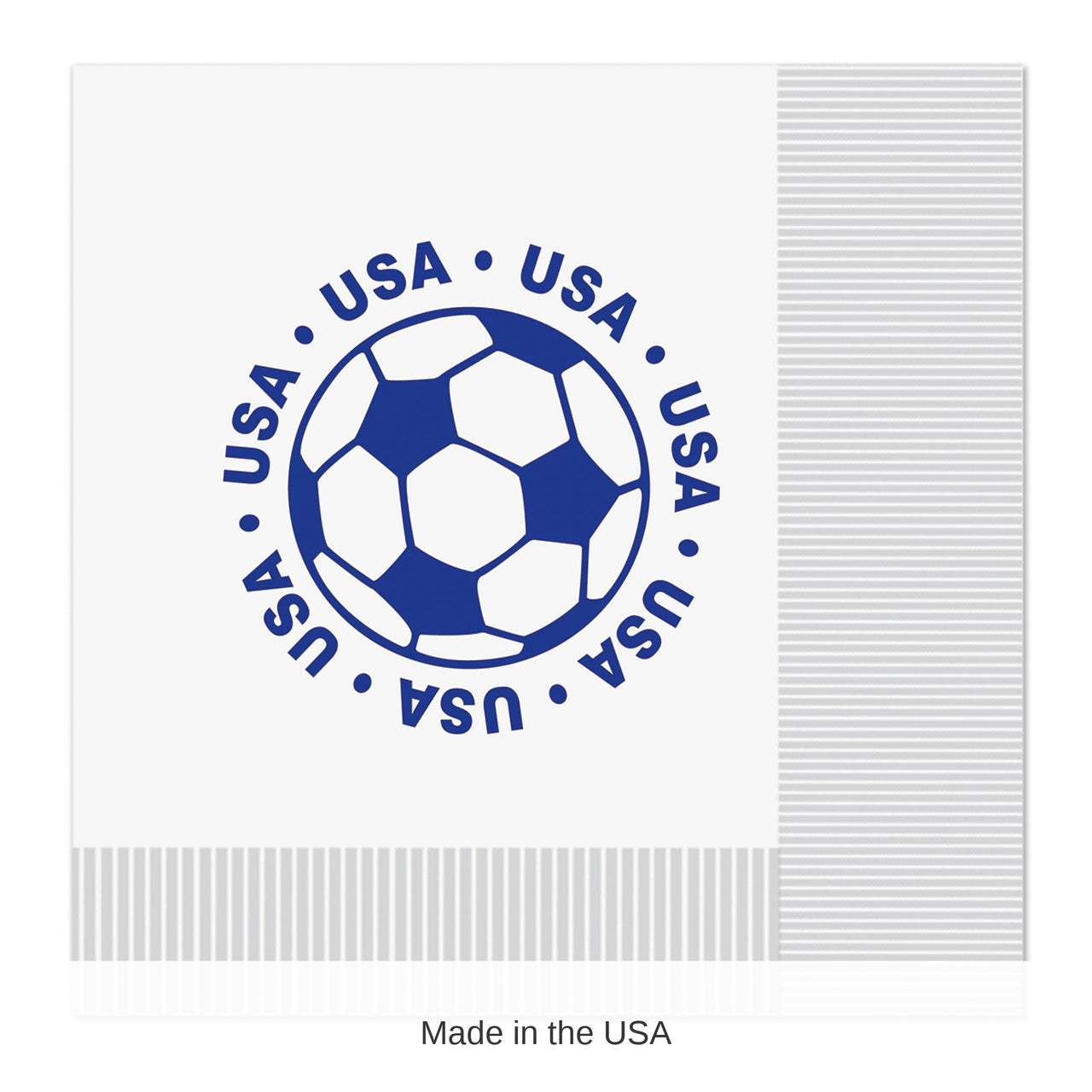 192 Pack Bulk USA Soccer Luncheon Napkins 2-Ply