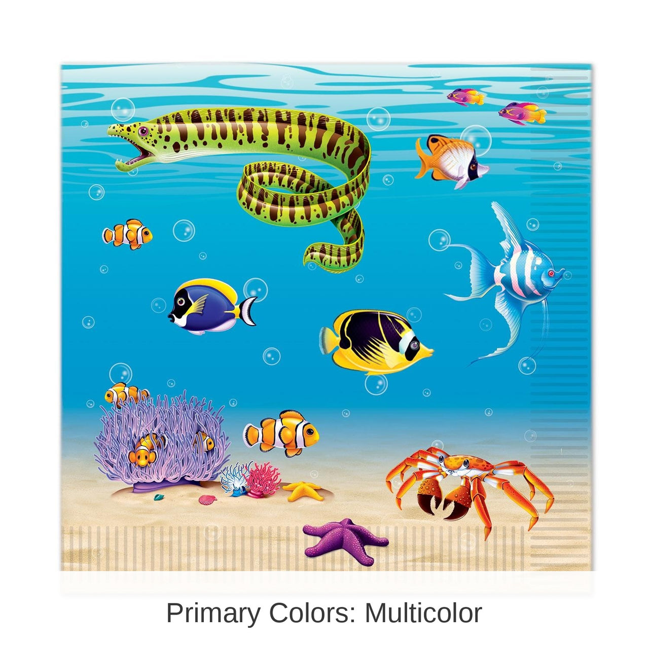 192 Pack Bulk Under The Sea Party Luncheon Napkins