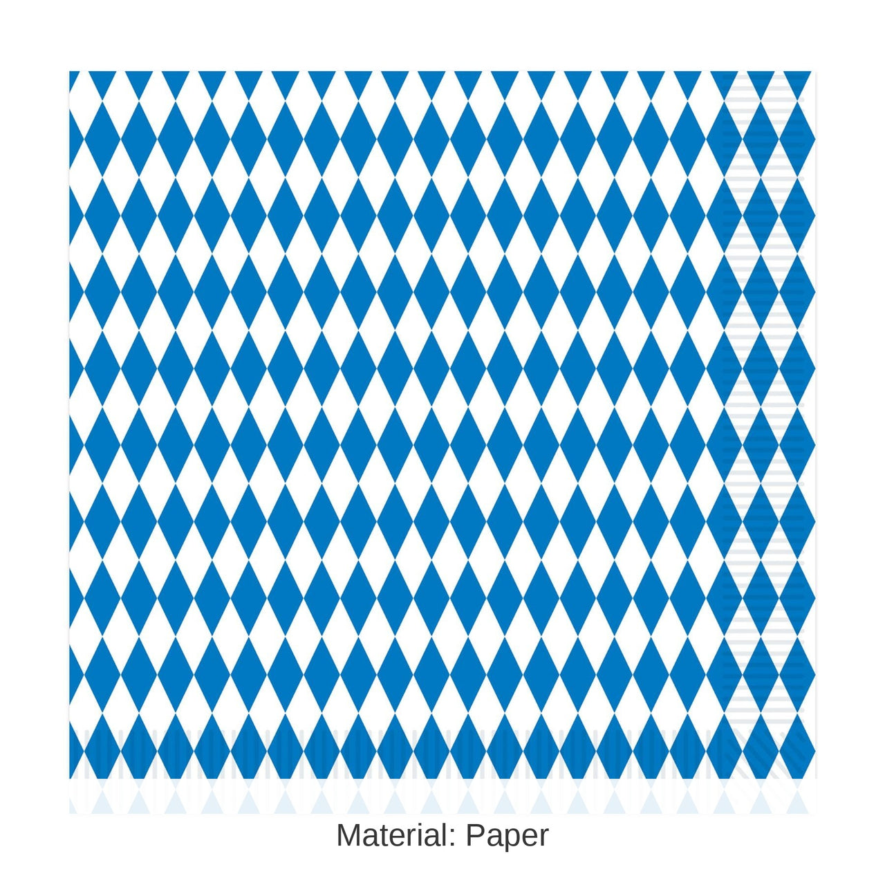 192 Pack Bulk Oktoberfest Blue/White Luncheon Napkins