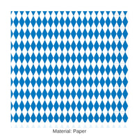 192 Pack Bulk Oktoberfest Blue/White Luncheon Napkins