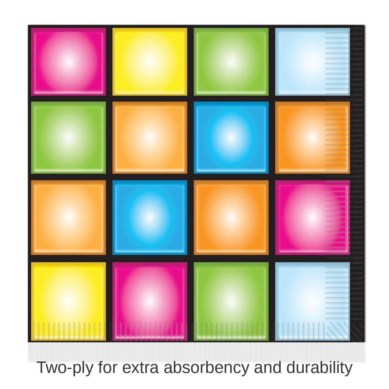 192 Pack Bulk Disco Party Luncheon Napkins