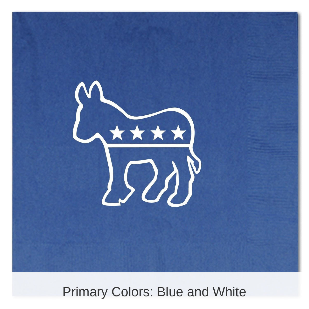 192 Pack Bulk Democratic Luncheon Napkins 2-Ply blue