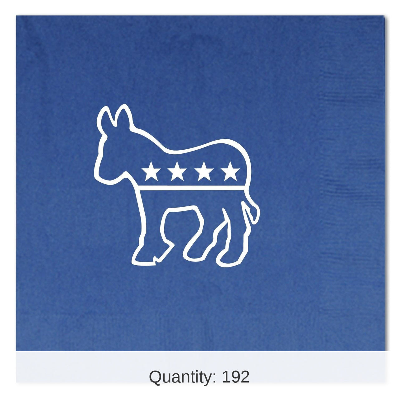 192 Pack Bulk Democratic Luncheon Napkins 2-Ply blue