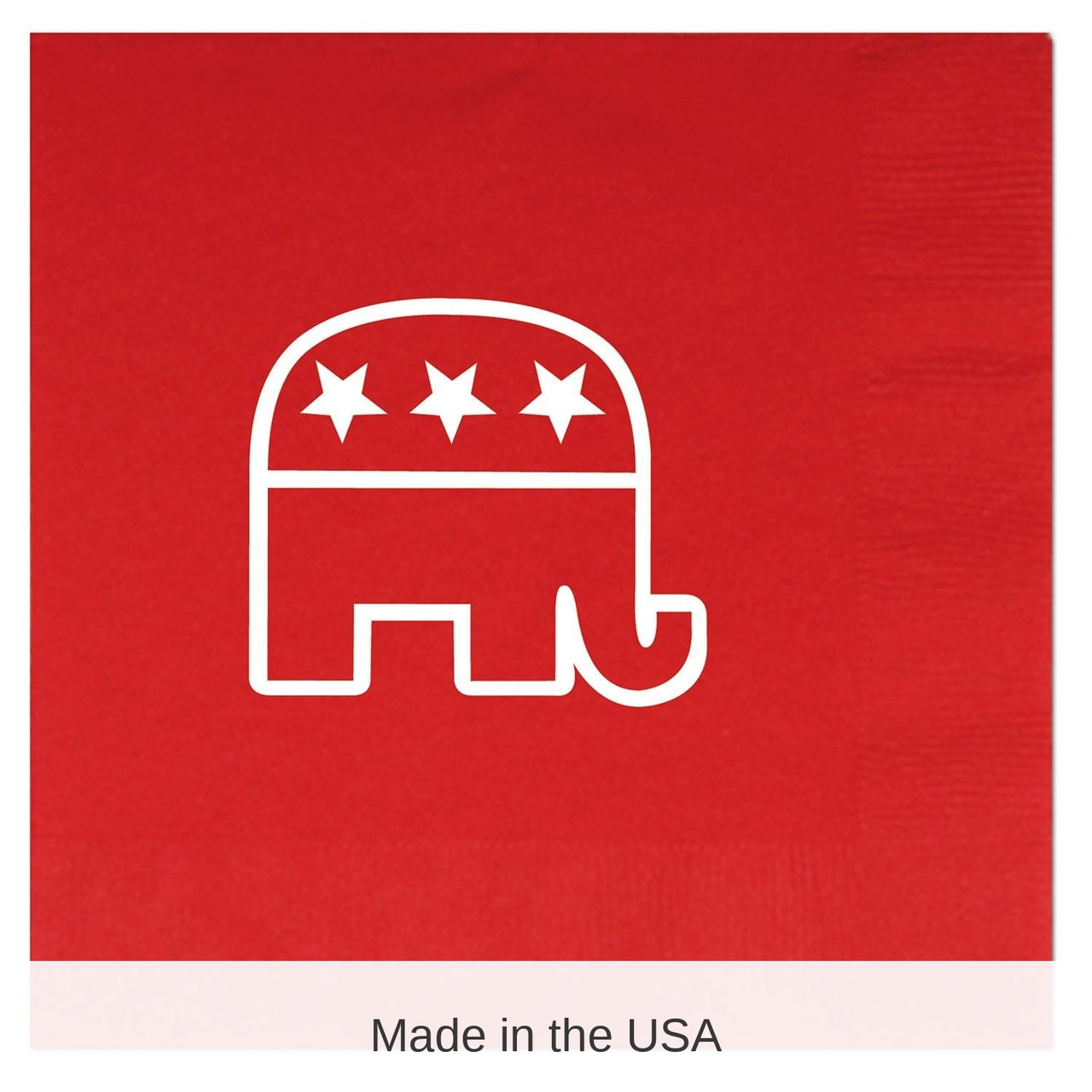 192 Pack Bulk Republican Party Luncheon Napkins 2-Ply red
