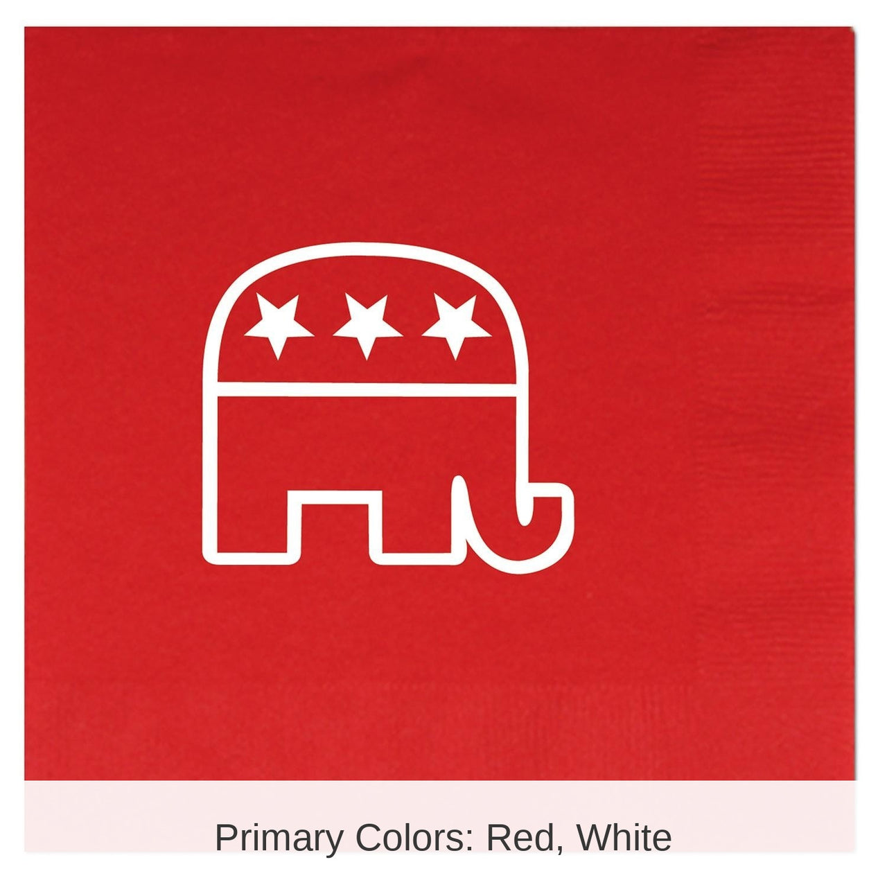 192 Pack Bulk Republican Party Luncheon Napkins 2-Ply red