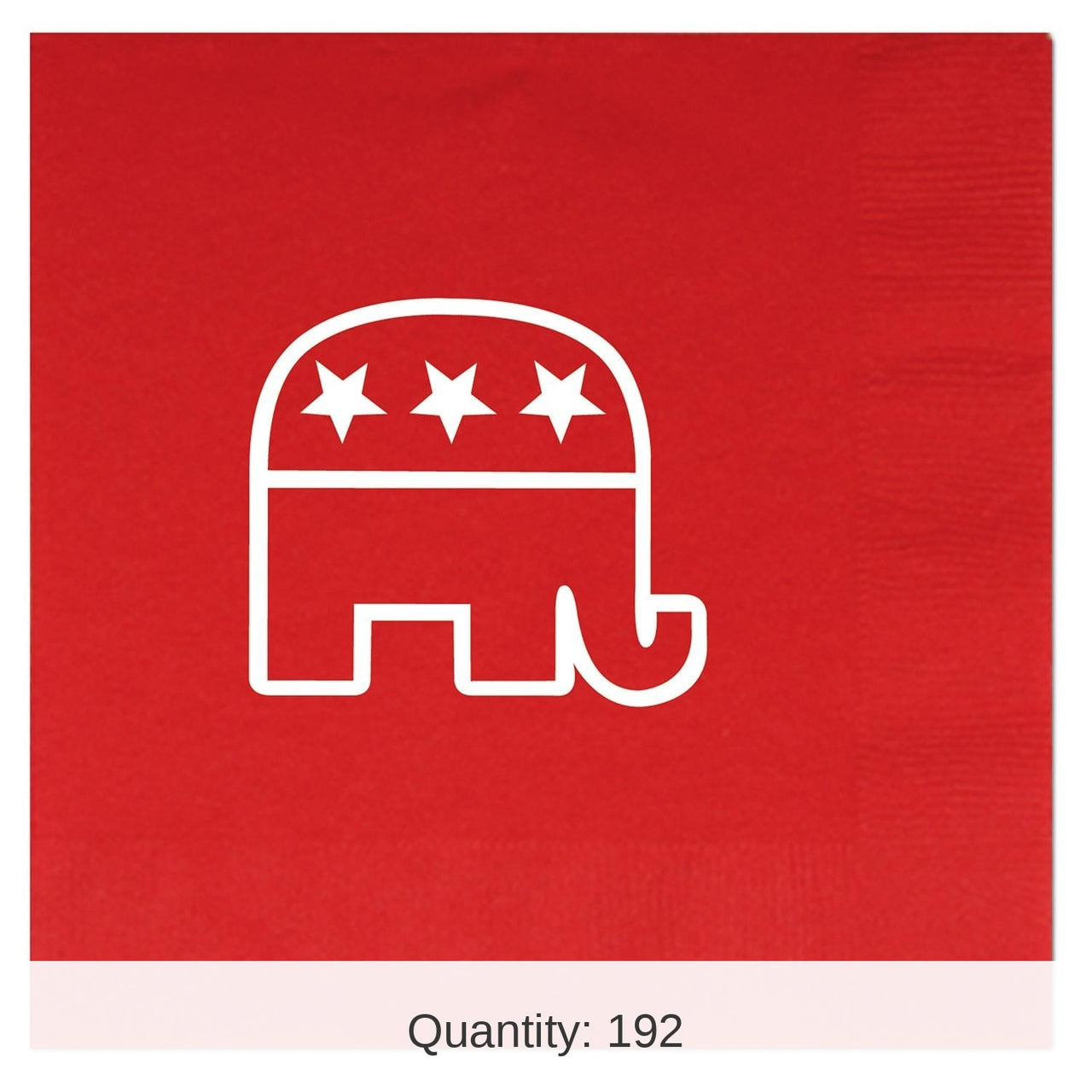 192 Pack Bulk Republican Party Luncheon Napkins 2-Ply red