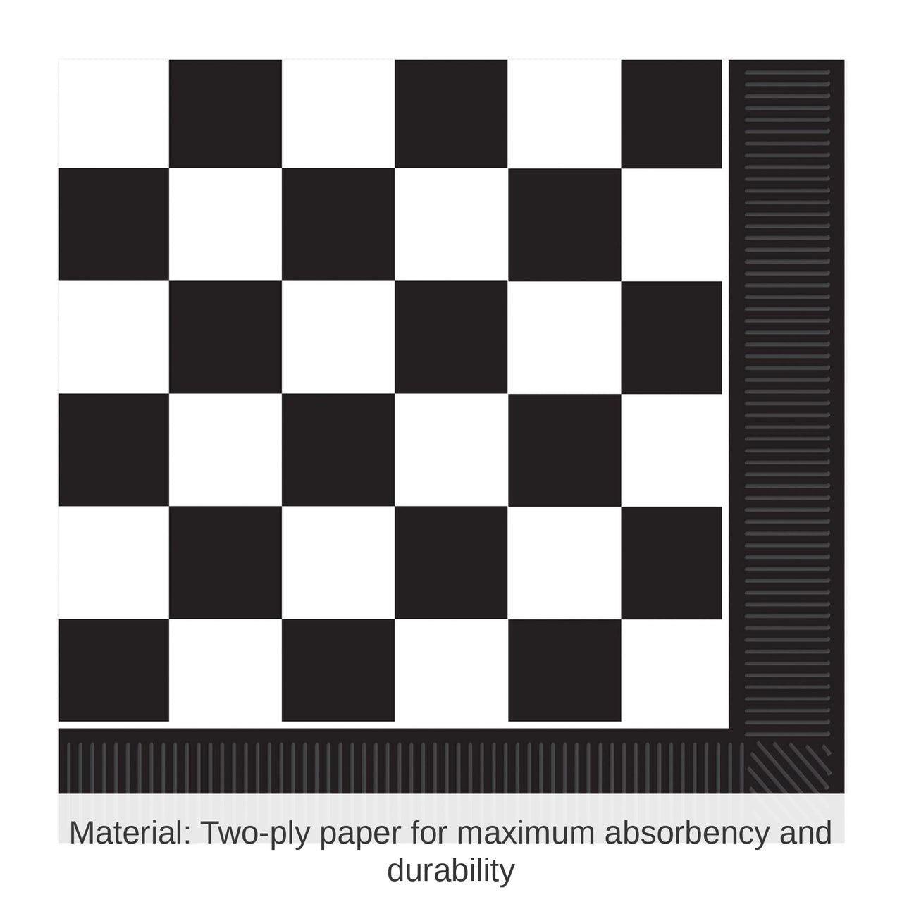 192 Pack Bulk Checkered Party Luncheon Napkins
