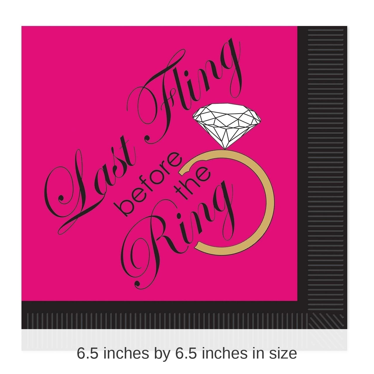 192 Pack Bulk Bachelorette Party Last Fling Luncheon Napkins