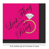192 Pack Bulk Bachelorette Party Last Fling Luncheon Napkins