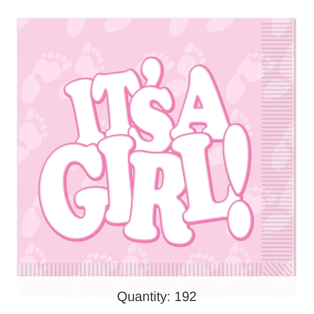 192 Pack Bulk It's A Girl! Luncheon Napkins