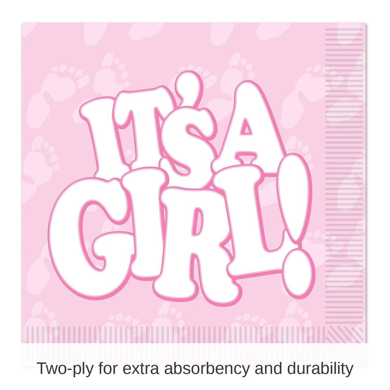 192 Pack Bulk It's A Girl! Luncheon Napkins