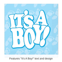 192 Pack Bulk It's A Boy! Luncheon Napkins
