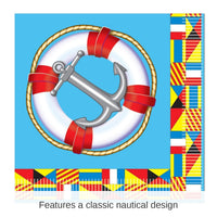 192 Pack Bulk Nautical Party Beverage Napkins