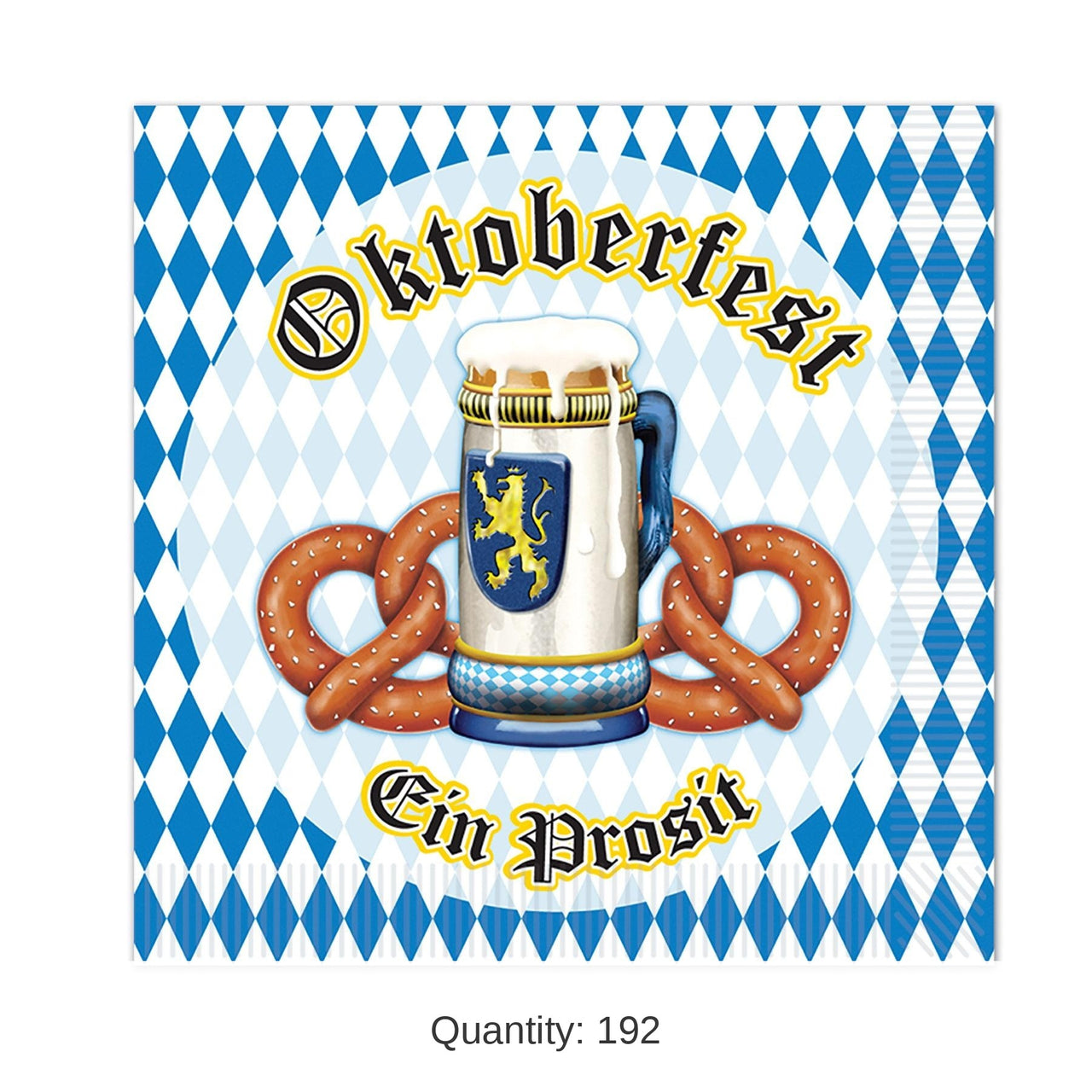 192 Pack Bulk Oktoberfest Beverage Napkins