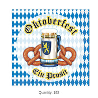 192 Pack Bulk Oktoberfest Beverage Napkins