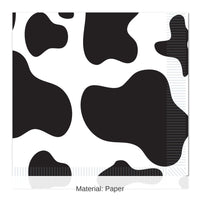 192 Pack Bulk Cow Print Party Beverage Napkins