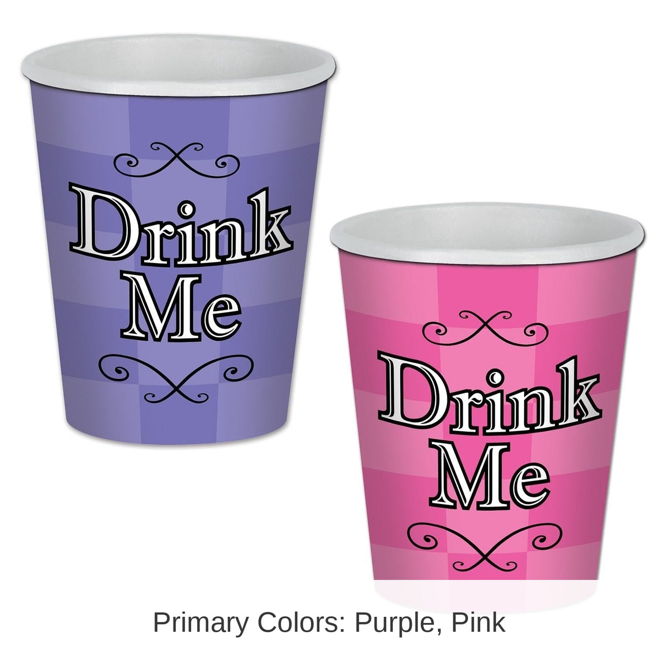 96 Pack Bulk Alice In Wonderland Party Beverage Cups