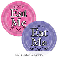 96 Pack Bulk Alice In Wonderland Party Paper Plates 7 inch
