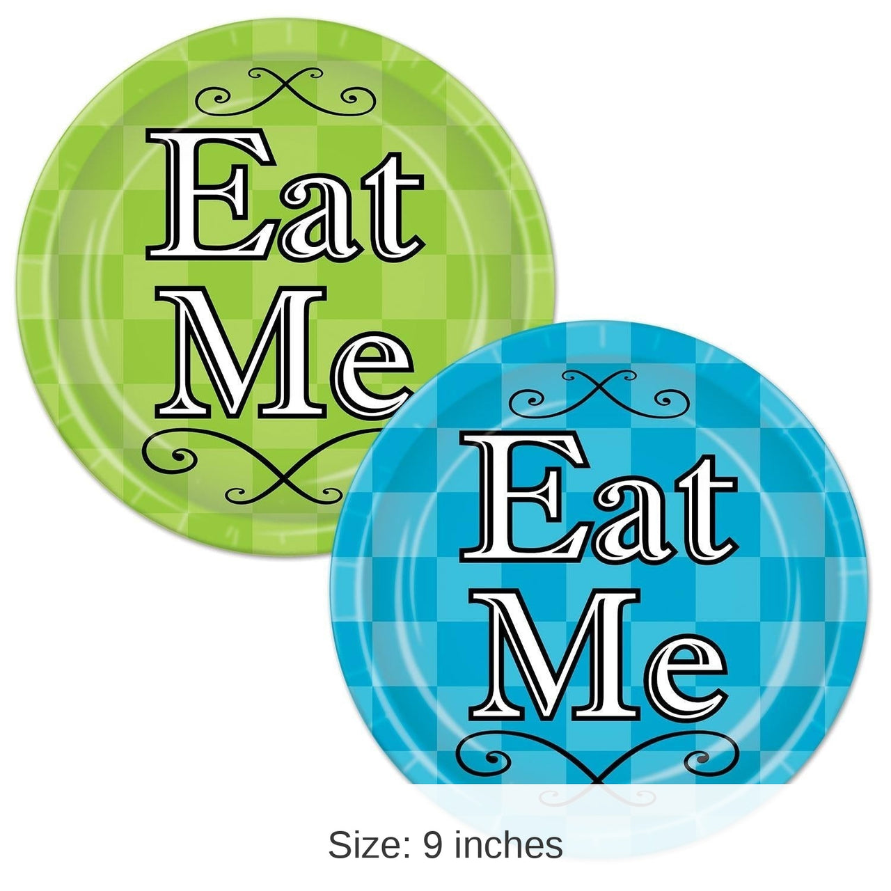 96 Pack Bulk Alice In Wonderland Party Paper Plates 9 inch