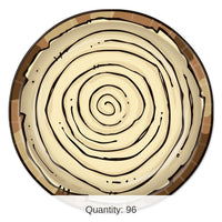 96 Pack Bulk Woodland Friends Party Paper Plates 9 inch
