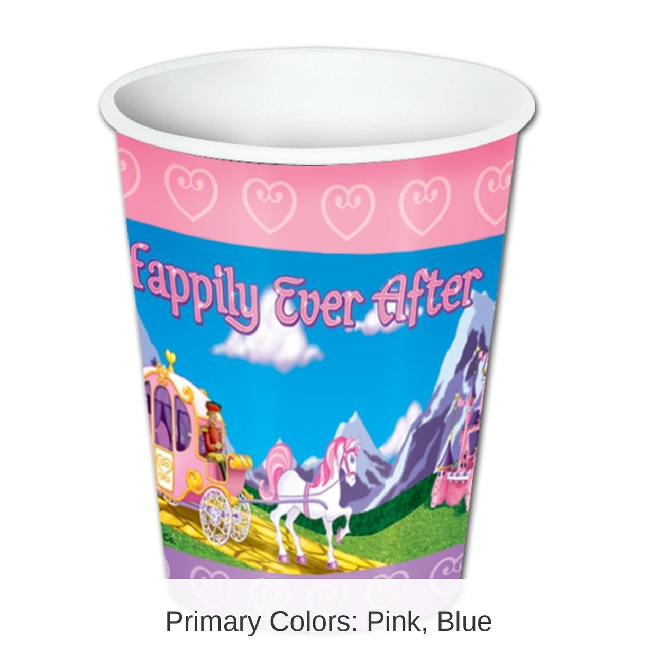96 Pack Bulk Princess Party Beverage Cups