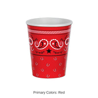 96 Pack Bulk Bandana Party Beverage Cups