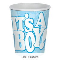 96 Pack Bulk It's A Boy! Beverage Cups
