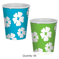 96 Pack Bulk Luau Party Hibiscus Beverage Cups