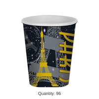96 Pack Bulk Paris Party Beverage Cups