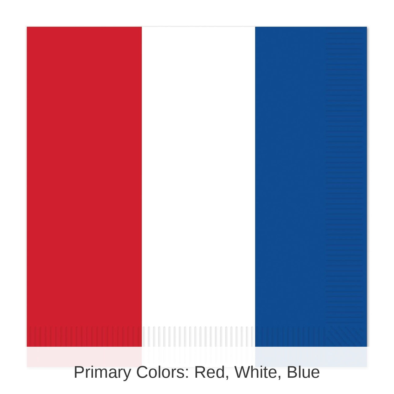 192 Pack Bulk Red - White/Blue Luncheon Napkins