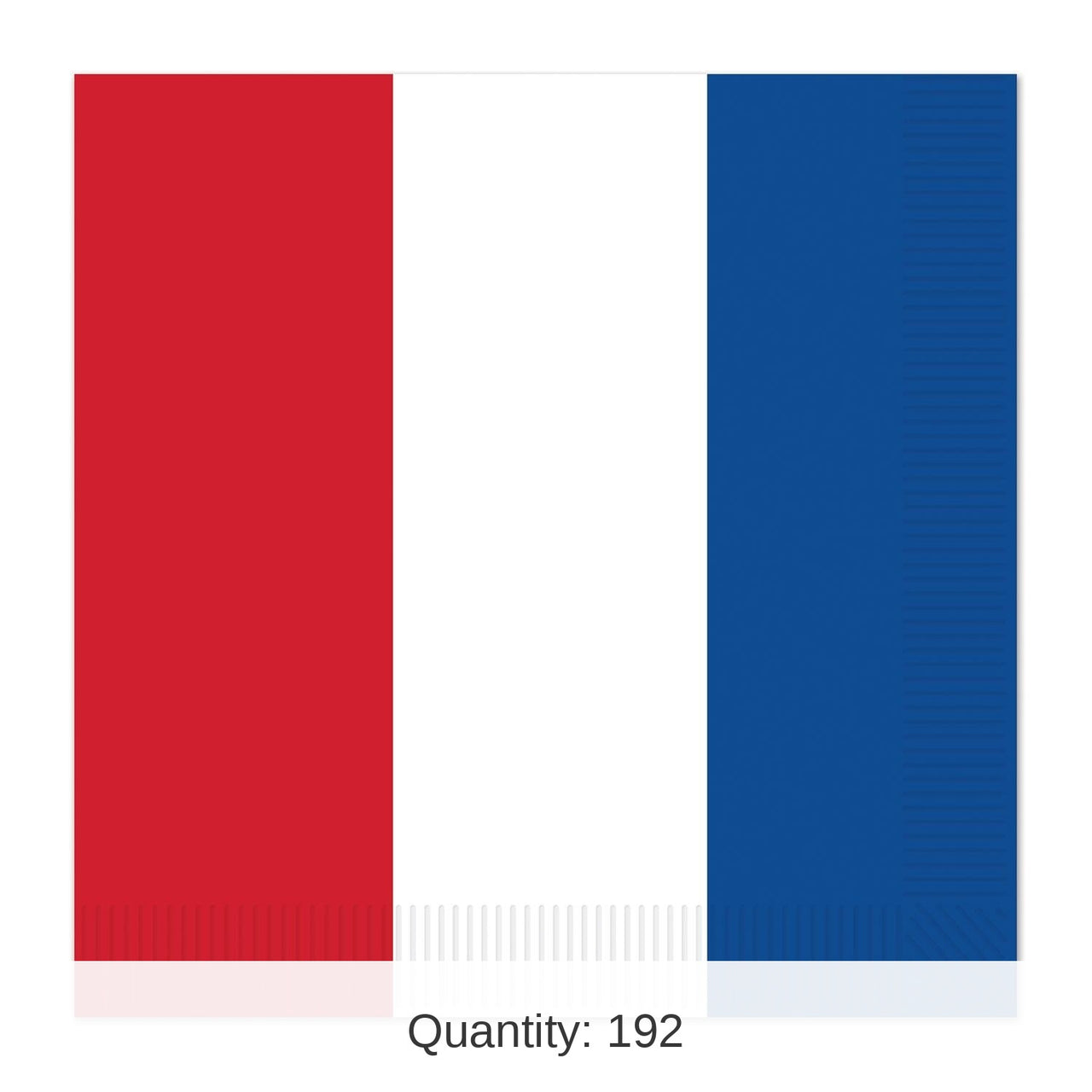 192 Pack Bulk Red - White/Blue Luncheon Napkins