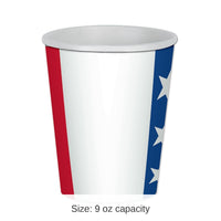 96 Pack Bulk Patriotic Beverage Cups