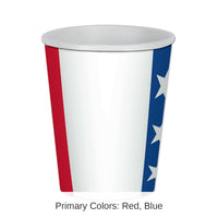 96 Pack Bulk Patriotic Beverage Cups