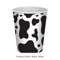 96 Pack Bulk Cow Print Party Beverage Cups
