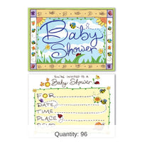 96 Pack Bulk B Is For Baby Invitations