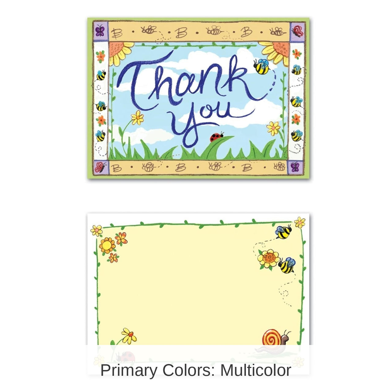 96 Pack Bulk B Is For Baby Thank You Notes