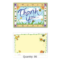 96 Pack Bulk B Is For Baby Thank You Notes