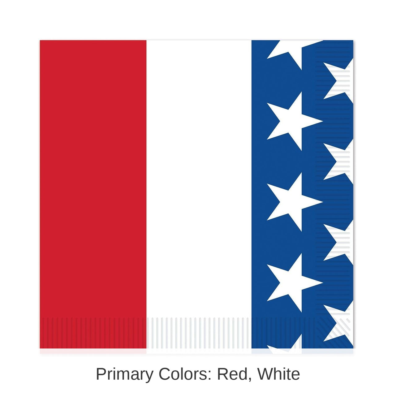 192 Pack Bulk Patriotic Beverage Napkins