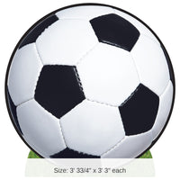 4 Pack Bulk Soccer Ball Stand-Up