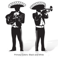 8 Pack Bulk Mariachi Silhouette Stand-Ups
