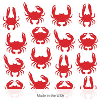 192 Pack Bulk Crab Cutout Decorations