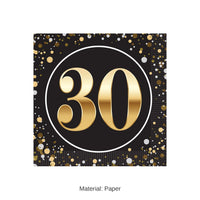 192 Pack Bulk 30th Birthday Beverage Napkins 2-Ply Birthday Party Supplies