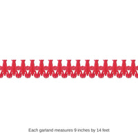 12 Pack Bulk Festive Lobster Garland 9 inch x 14ft Luau & Nautical Decor
