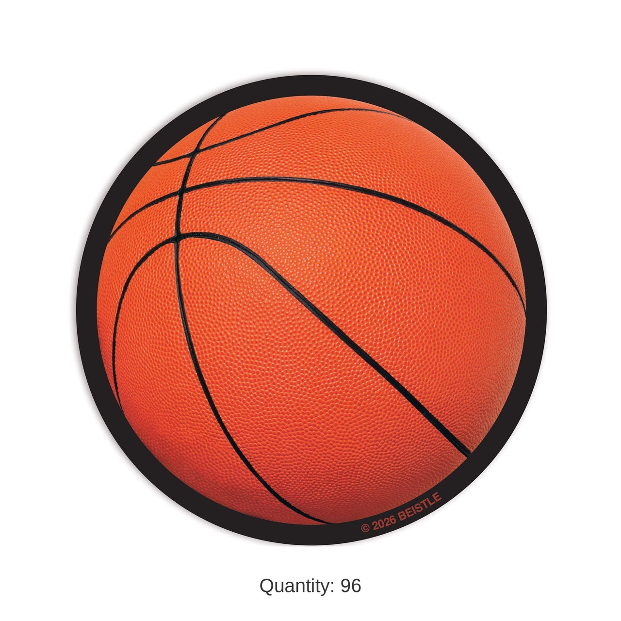 96 Pack Bulk Basketball Coasters 8-Pack for Sports Theme Parties