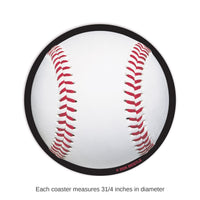 96 Pack Bulk Baseball Coasters Sports Party Tableware