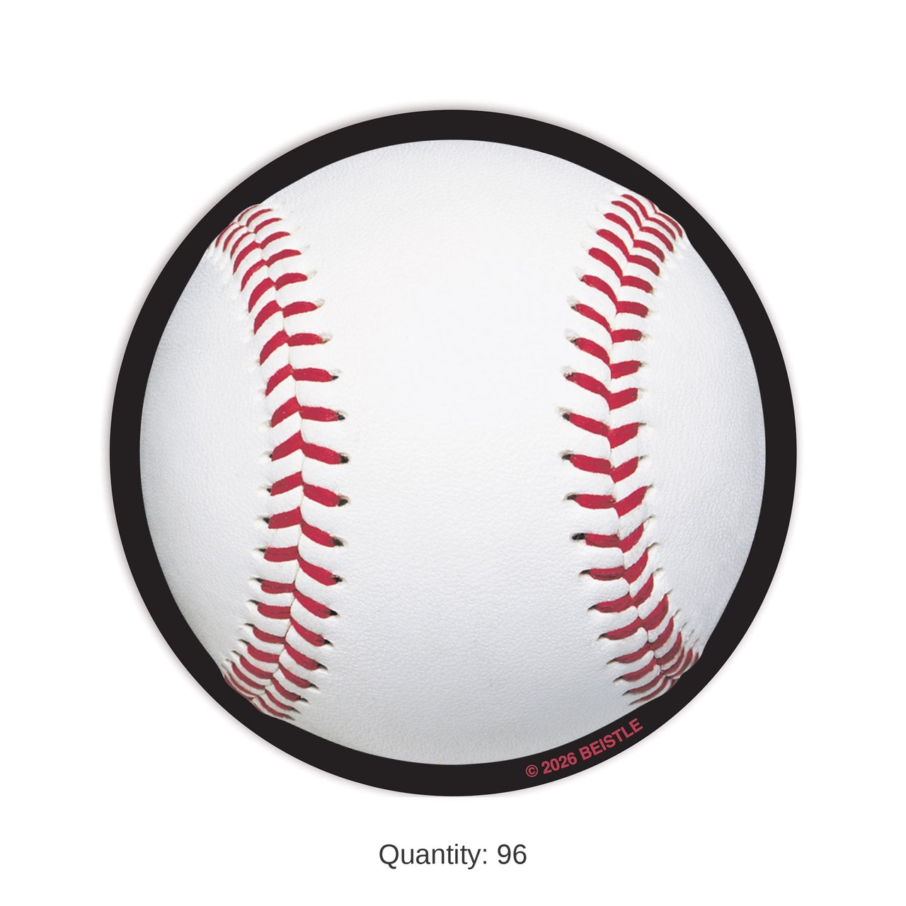 96 Pack Bulk Baseball Coasters Sports Party Tableware