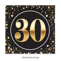 192 Pack Bulk 30th Birthday Luncheon Napkins 2-Ply