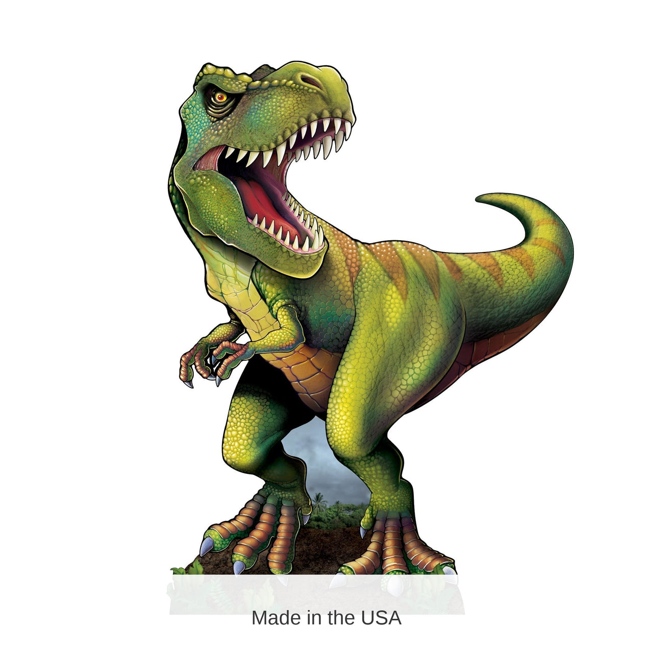 4 Pack Bulk T-Rex Dinosaur Stand-Up Prop 6 ft Tall Novelty Decoration