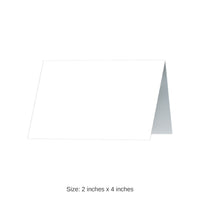 60 Pack Bulk Elegant White Place Cards for Weddings & Events